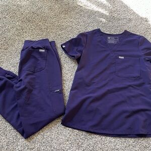 Purple jam xs figs scrubs